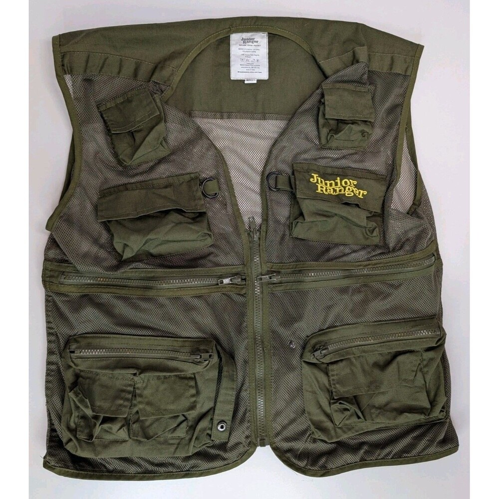Junior Ranger Vest Adult M Western National Parks Association Explorer Green EUC